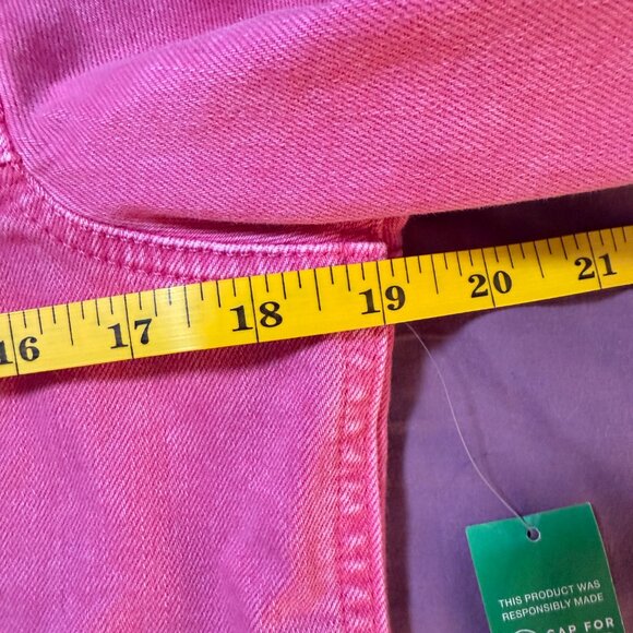 Gap × Barbie™ Adult Puff Sleeve Icon Denim Jacket size Medium NEW WITH TAGS - Picture 6 of 14